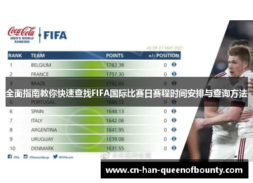 全面指南教你快速查找FIFA国际比赛日赛程时间安排与查询方法